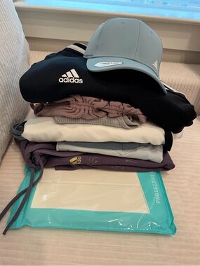 Athleisure Bundle L | Adidas, Athleta + Hat | 8+ Piece Activewear Lot